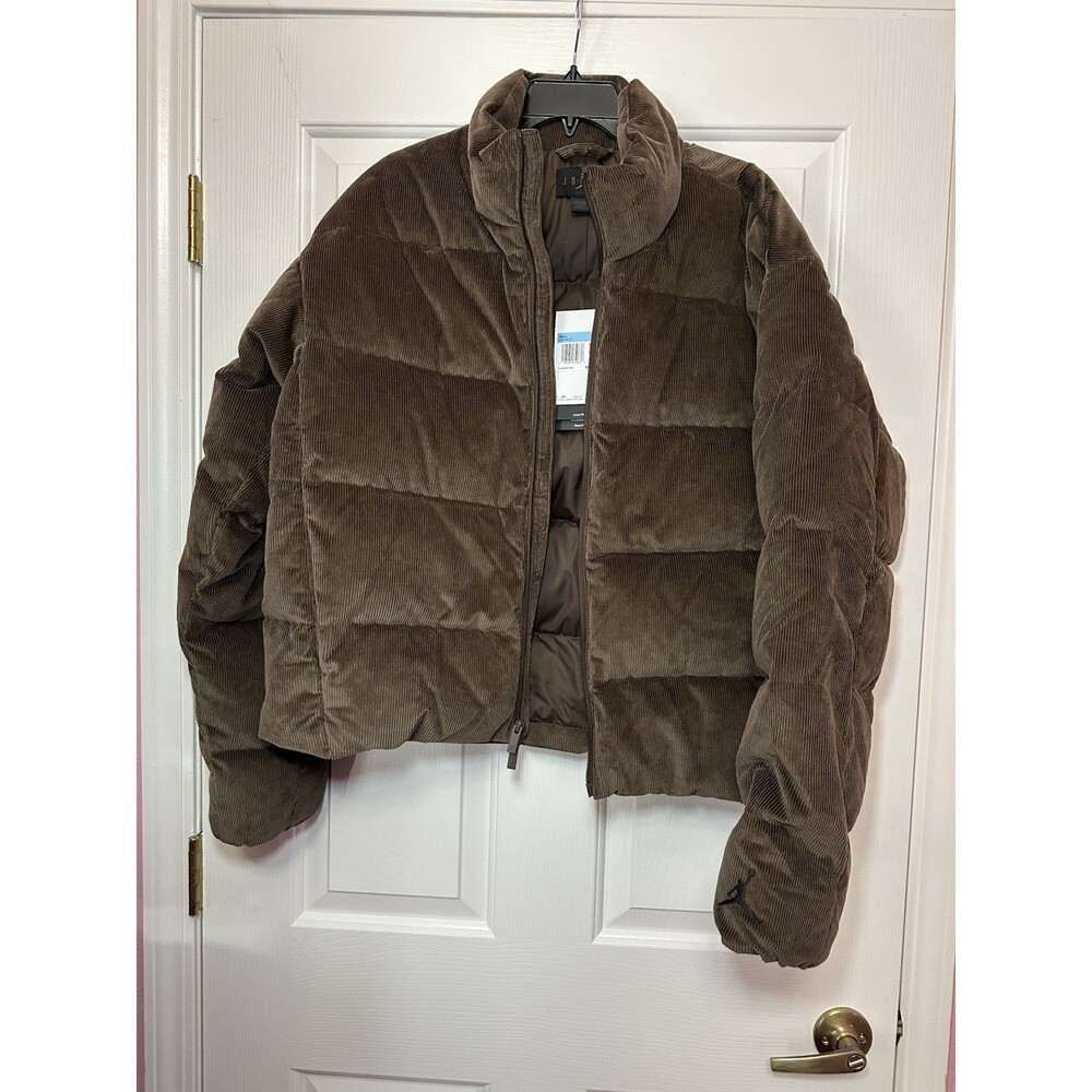 Size M Nike Jordan Flight Down Puffer Baroque Brown Corduroy HV0536-237 Mens NEW